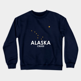 Alaska Flag Stars for Alaskan Cruise Crewneck Sweatshirt